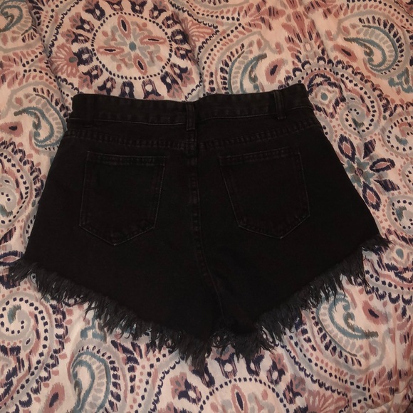 Black Shein Shorts NWOT - Picture 2 of 3